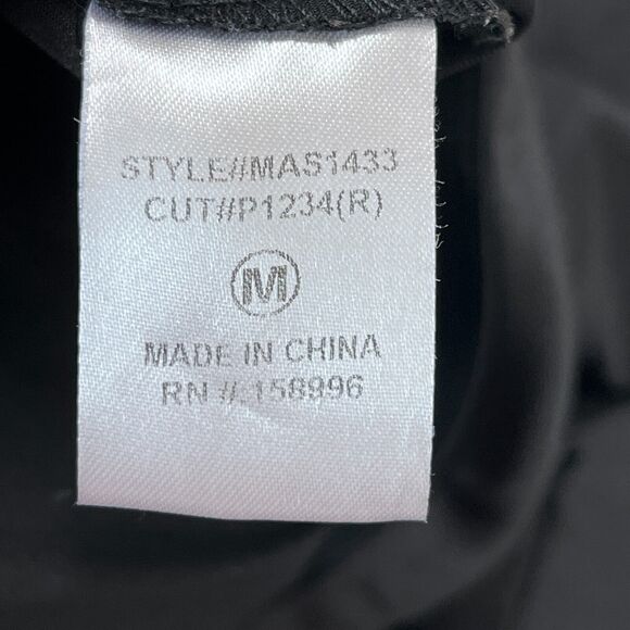 Aaron & Amber Skirt Women's M Fit & Flare Black Silky Fabric Elastic Waist - Picture 5 of 11